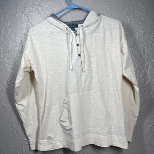 Lauren Ralph Lauren cream‎ pullover hoodie womens size Medium